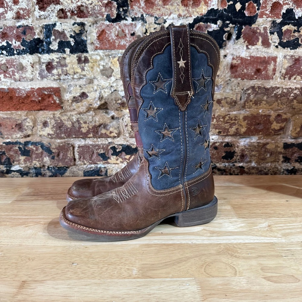 Durango Womens Brown American Flag Cowgirl Western Boots 7